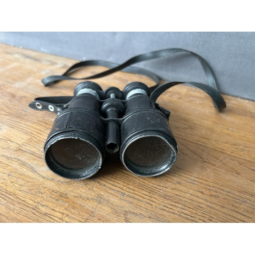 383 - Vintage WWII Binoculars