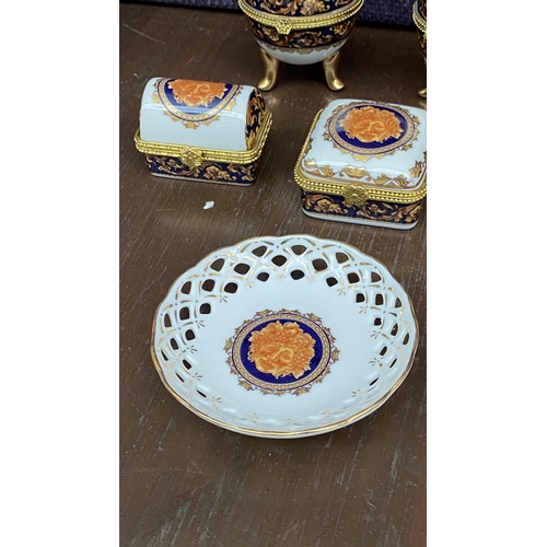 200 - x6 Beautiful Limoges Style Trinket Boxes, Different Shapes and Sizes, Most Popular Egg Shaped and Ot... 