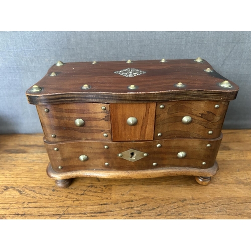 150 - x3 Vintage Wooden Jewelry Boxes