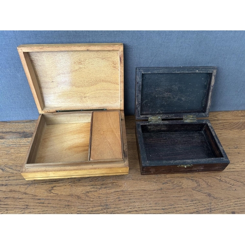150 - x3 Vintage Wooden Jewelry Boxes