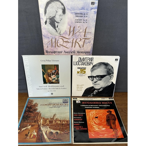 147 - x5 Vintage Classical Vinyl Records 33rpm
