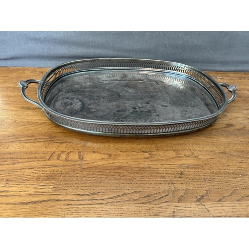 173 - Silver Plated on Brass Serving Tray by 'Cavalier' England - Taken Back on 11/11/2025
