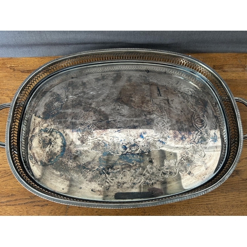 173 - Silver Plated on Brass Serving Tray by 'Cavalier' England - Taken Back on 11/11/2025