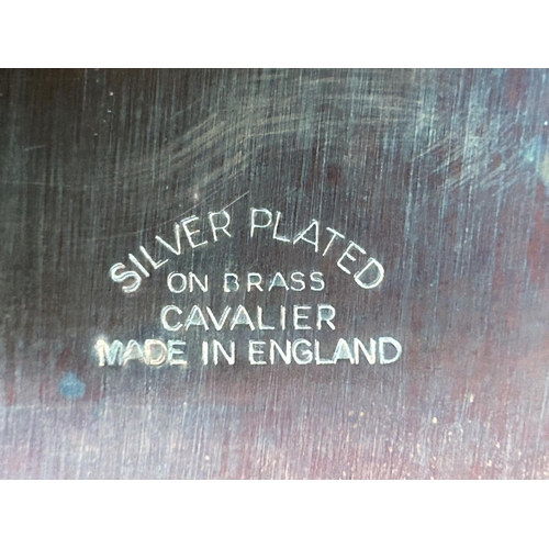 173 - Silver Plated on Brass Serving Tray by 'Cavalier' England - Taken Back on 11/11/2025