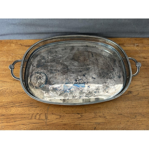 173 - Silver Plated on Brass Serving Tray by 'Cavalier' England - Taken Back on 11/11/2025