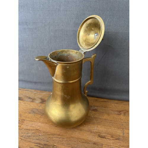 197 - Vintage Middle Eastern Brass Coffee Pot (21cm H.) - Taken Back on 11/11/2025