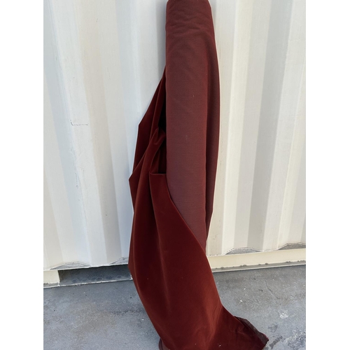 201B - Large Roll of Brick Color Velvet Fabric - Taken Back 18/11/2025