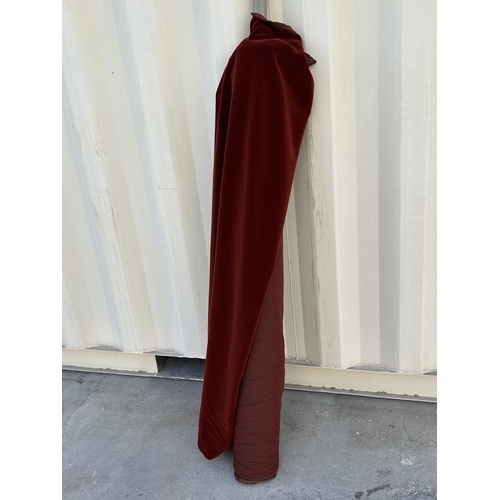 201B - Large Roll of Brick Color Velvet Fabric - Taken Back 18/11/2025