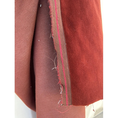 201B - Large Roll of Brick Color Velvet Fabric - Taken Back 18/11/2025