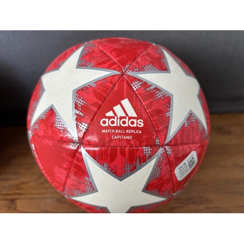 224 - 'Pele' and Adidas Match Ball Replica Foot Balls