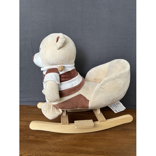 119 - Child's IUOW Rocking Bear Seat Toy