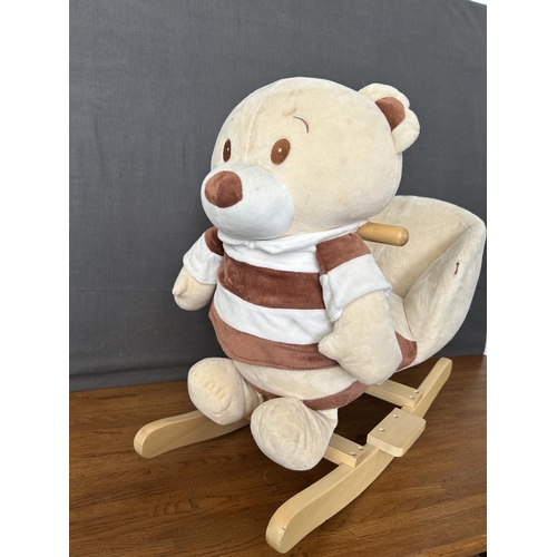 119 - Child's IUOW Rocking Bear Seat Toy
