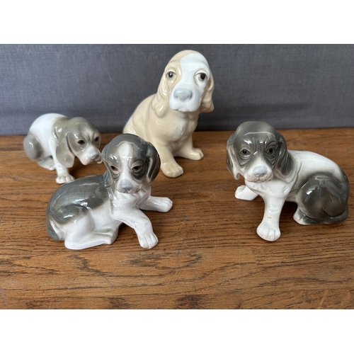 137 - x4 Valencia Fine Porcelain Dog Figures