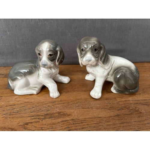 137 - x4 Valencia Fine Porcelain Dog Figures