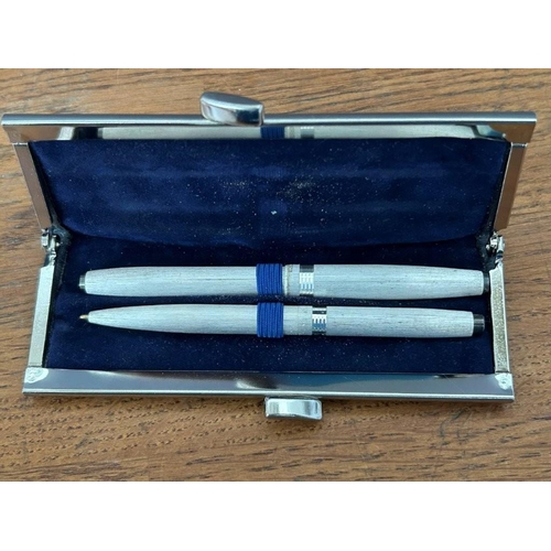 259 - Vintage German Senator Fountain and Ball Pen Set in Original Case