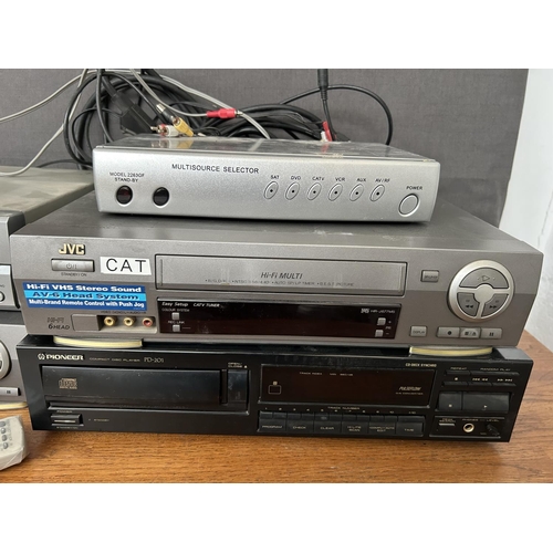 312 - JVC and Aiwa VHS Players Together with Pioneer PD-201 CD Player