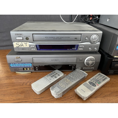 312 - JVC and Aiwa VHS Players Together with Pioneer PD-201 CD Player