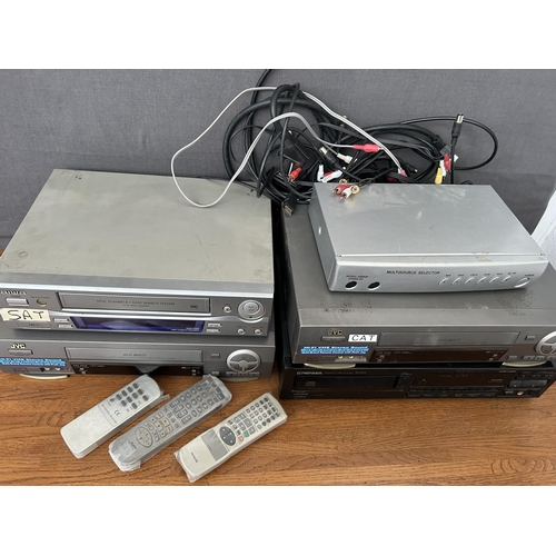 312 - JVC and Aiwa VHS Players Together with Pioneer PD-201 CD Player
