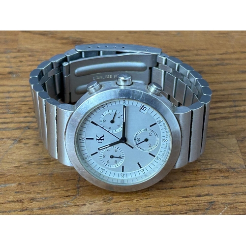 316 - Calvin Klein CK Men's Stainless Steel Men's Watch (Needs Battery)