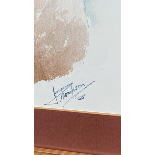 162 - Framed Watercolor Still Life Print of Traditional Clay Pots Titled 'Cyprus Wine Pots' (43 x 59cm)