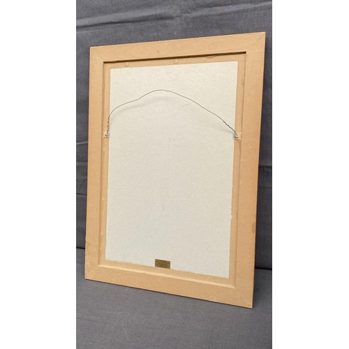 162 - Framed Watercolor Still Life Print of Traditional Clay Pots Titled 'Cyprus Wine Pots' (43 x 59cm)