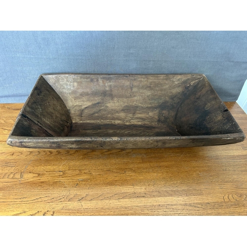 118 - Antique Cyprus Wooden Bread Kneading Dough (70cm W.)