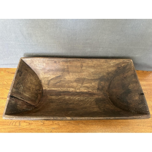 118 - Antique Cyprus Wooden Bread Kneading Dough (70cm W.)