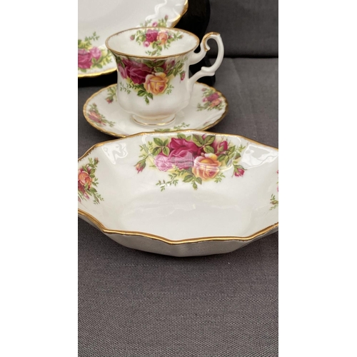142 - Collection of 8-Piece Royal Albert Country Roses Bone China