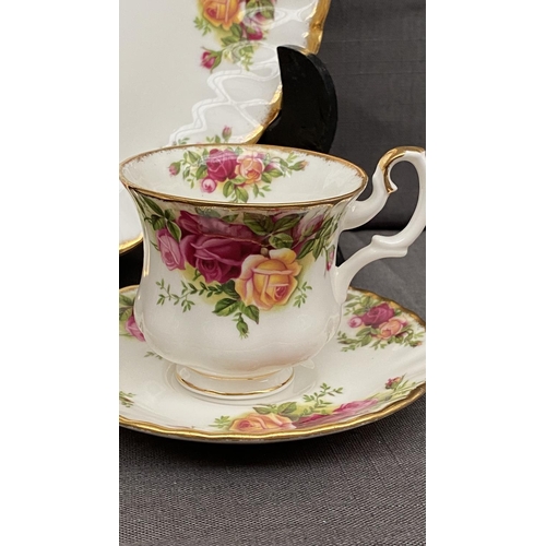 142 - Collection of 8-Piece Royal Albert Country Roses Bone China