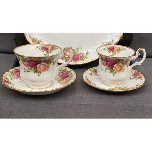 142 - Collection of 8-Piece Royal Albert Country Roses Bone China