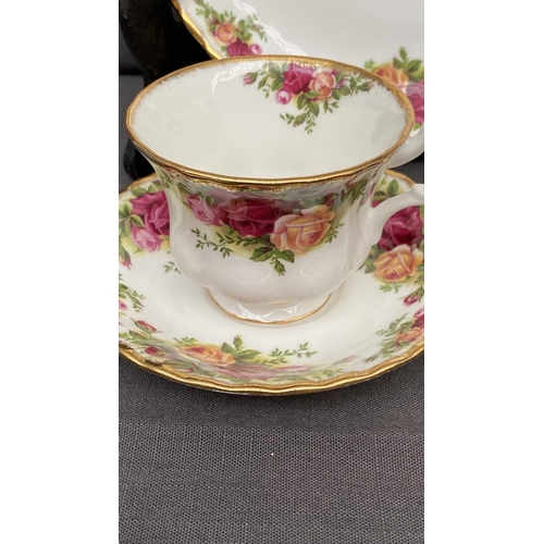 142 - Collection of 8-Piece Royal Albert Country Roses Bone China