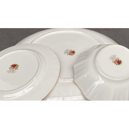 142 - Collection of 8-Piece Royal Albert Country Roses Bone China