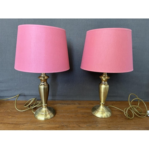 164 - x2 Pink BHS Table Lamps and x1 Small - Taken Back 25/11/2025