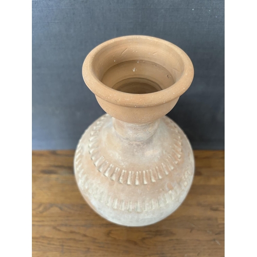 267 - Vintage White Pottery Jar (30cm H.)