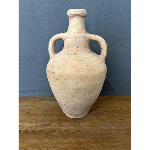 270 - Large Vintage White Pottery Jar with Two Handles (48cm H.) - Taken Back 8/12/2025