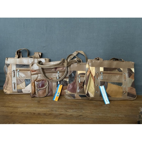 288 - Collection of 4 Retro Ladies Leather Bags (Unused)