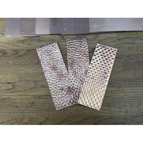 295 - Copper Metal Sheets (x8 Large, x3 Small)