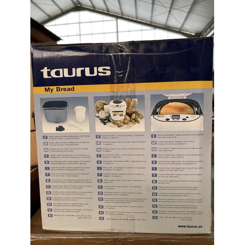 298 - Taurus 'My Bread' Bread Maker (Unused, Boxed