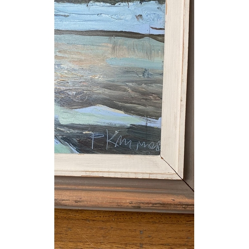 246 - Oil Painting on Cardboard Depicting Winter Landscape Scene Signed by Russian Artist 'Rudolf Klimov' ... 