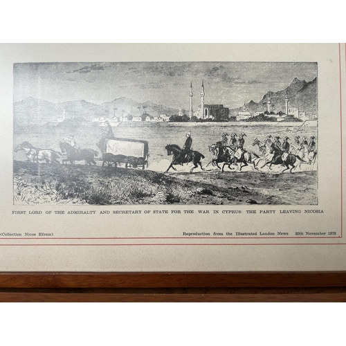 238 - x3 Cyprus Gravure Reproduction From the 1878 Illustrated London News (30 x 21cm/each)