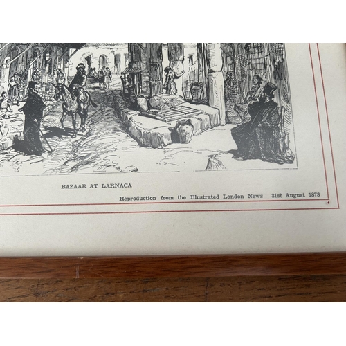 239 - x2 Cyprus Gravure Reproduction From the 1878 Illustrated London News (30 x 21cm/each)