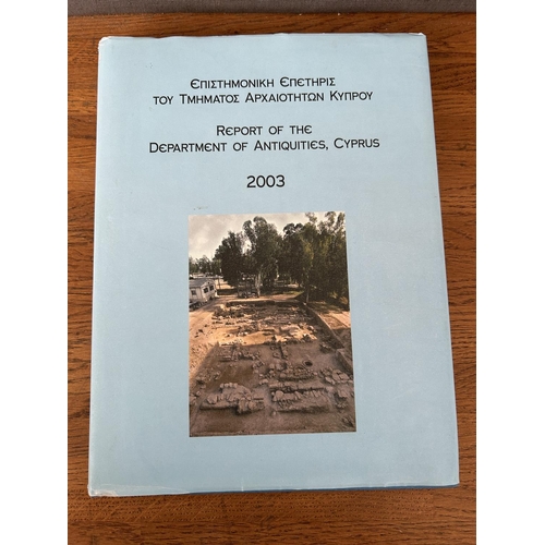 243 - Report of the Department of Antiquities Cyprus 2003 Book