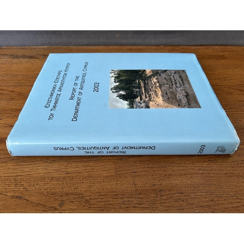 243 - Report of the Department of Antiquities Cyprus 2003 Book