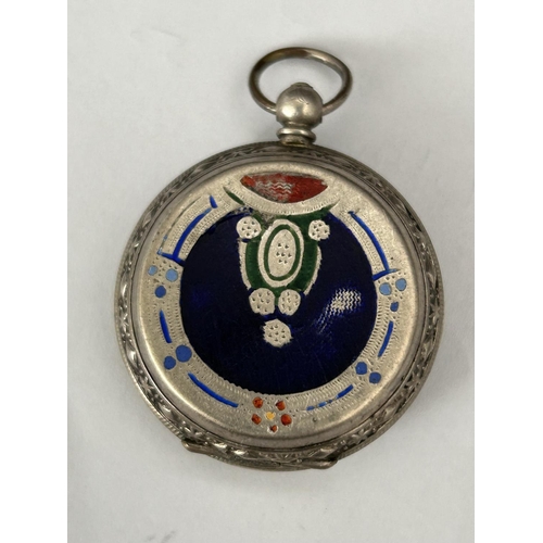 293 - Antique 1900's Silver 800 Coin/Pill Box