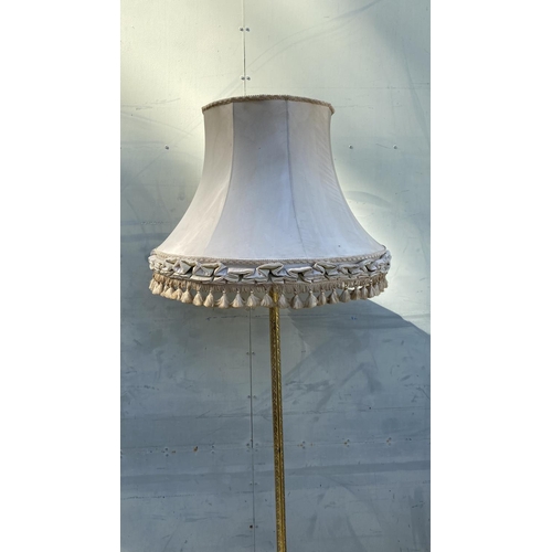 251 - Vintage French Louis Style Floor Lamp with Claw & Ball Feet and Shade