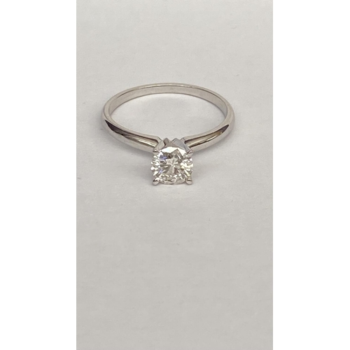 253B - Solitaire 14ct White Gold with Diamond Center Stone