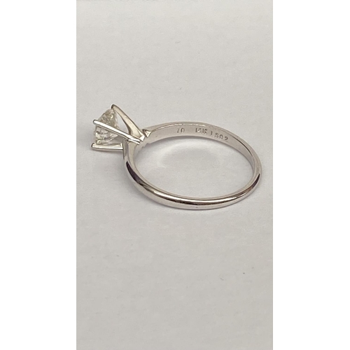 253B - Solitaire 14ct White Gold with Diamond Center Stone