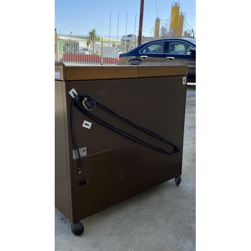 2 - Super Retro EKCO Electric Hostess Trolley Designed for Keeping Food Warm, Featuring Teak Wood Effect... 