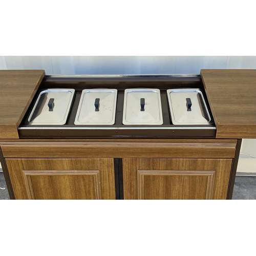 2 - Super Retro EKCO Electric Hostess Trolley Designed for Keeping Food Warm, Featuring Teak Wood Effect... 