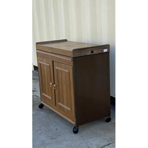 2 - Super Retro EKCO Electric Hostess Trolley Designed for Keeping Food Warm, Featuring Teak Wood Effect... 